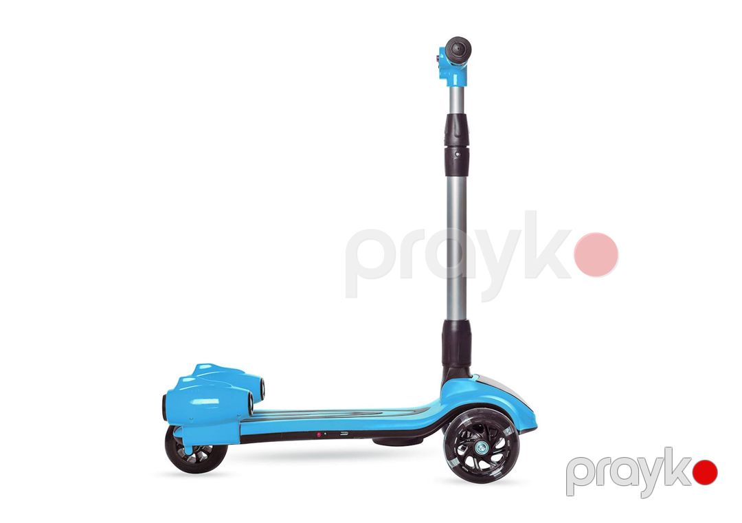 Samokat uşaqlar üçün buxarlı və musiqili Black Aqua, mavi, dəmir/plastik, 60x25x86 sm — Mallar, Bakı (2)