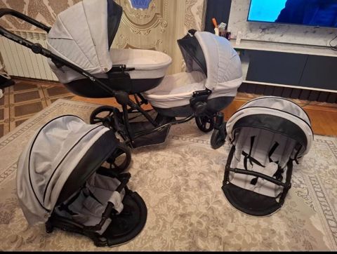 Ekiz kalyaskasi 200 azn endirim edirem. bebetto firmasidi — Strollers