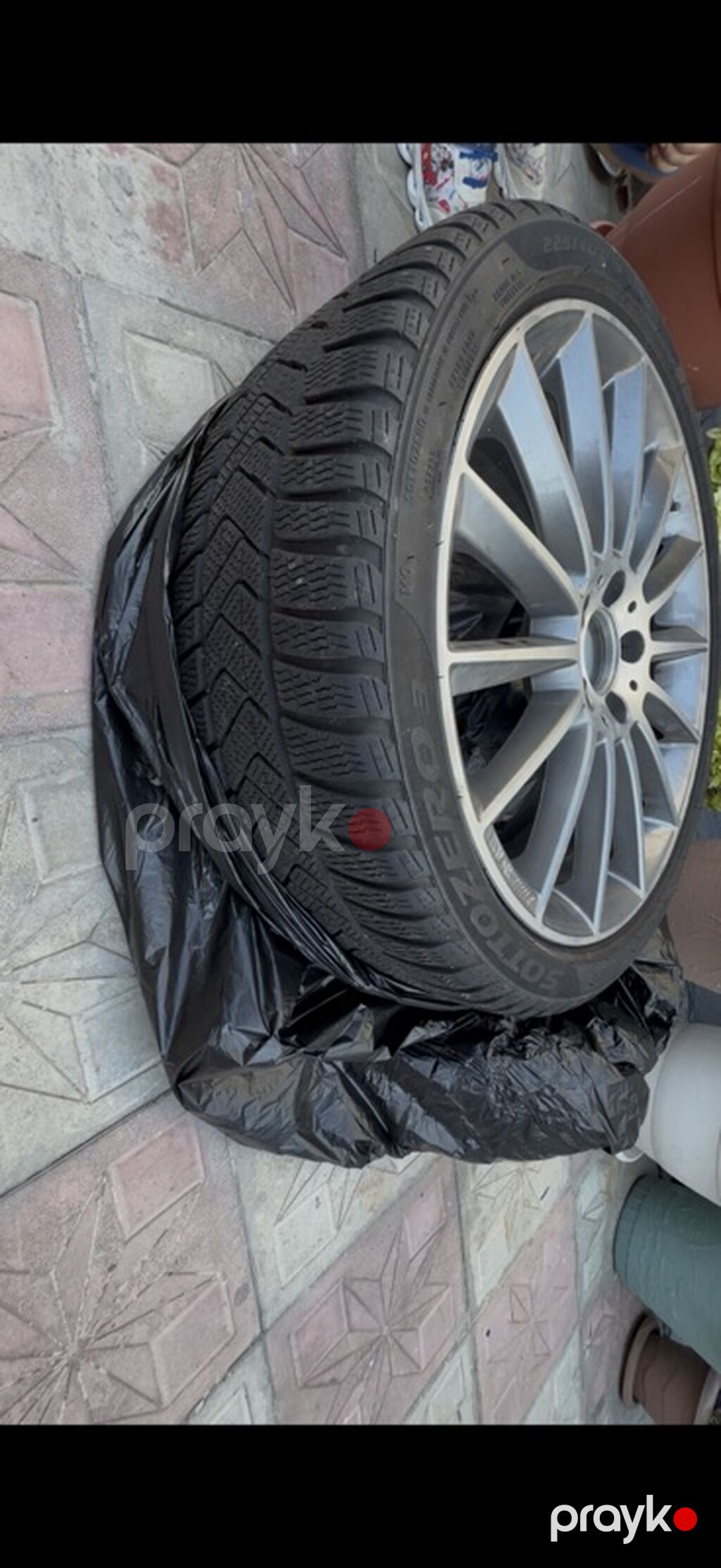 Pirelli Sottozero 3 qış şini ilə birlikdə yüngül lehimli disk - Şin — Diskləri, Bakı (2)