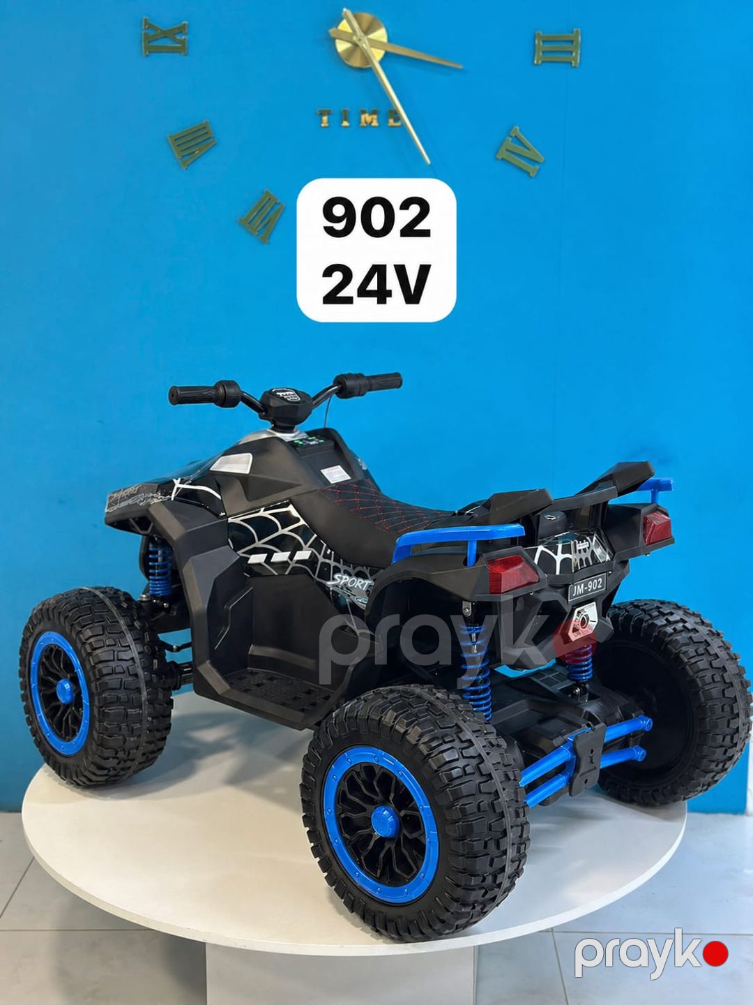 Uşaq elektrik avtomobili ABC_JM-902 4x4 24v, 3-8 yaş, göy — Mallar, Bakı (3)