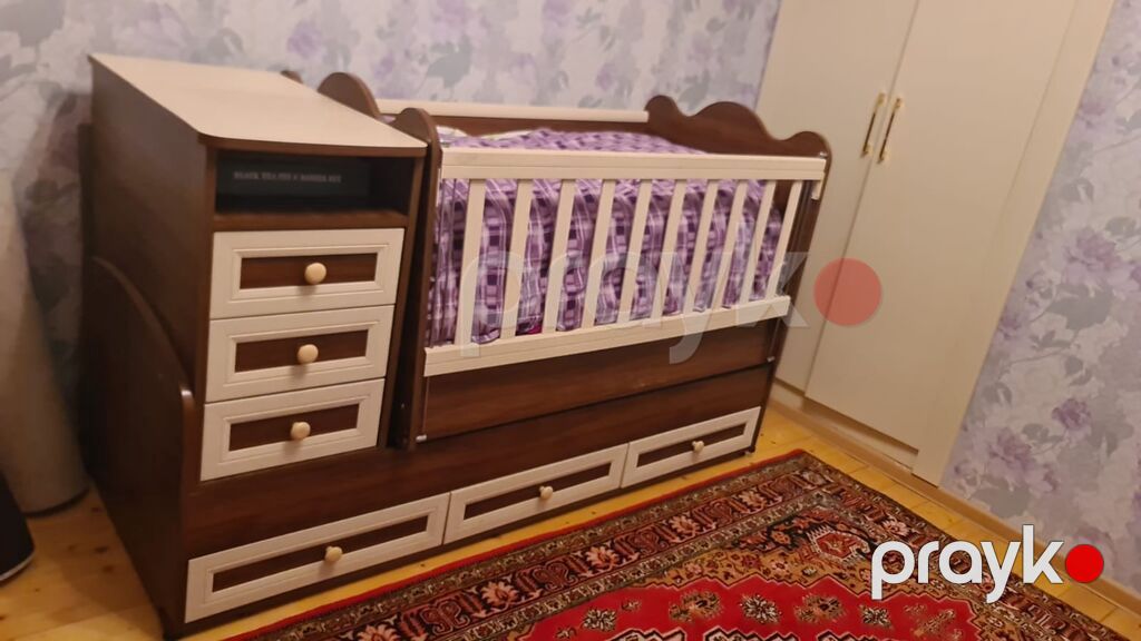 Uşaq beşiyi – çevik və funksional model - Material: laminat/LDSP ağac — Bəşikləri, Digah (2)