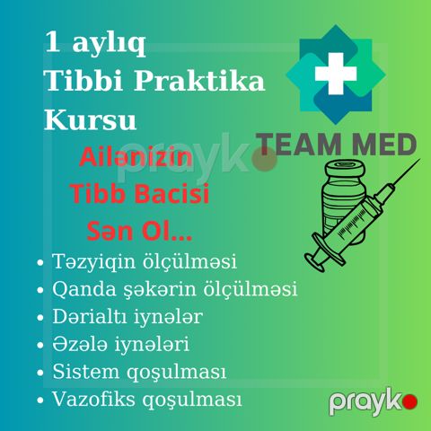 1 aylıq tibb kursu — Bakı