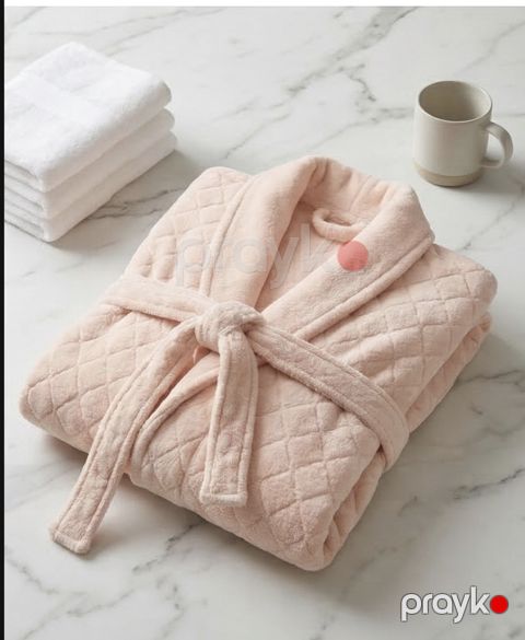 Qadınlar üçün hamam xələti HB090, açıq çəhrayı, pambıq, ölçü L/XL — Bakı