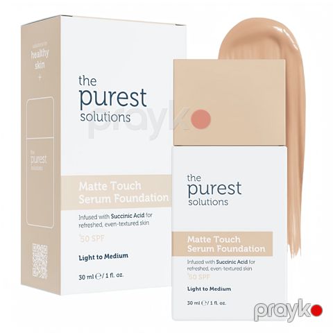 Tonal krem The Purest Matte Touch Serum Foundation Light to Medium 30 ml - 8684990000107 — Bakı