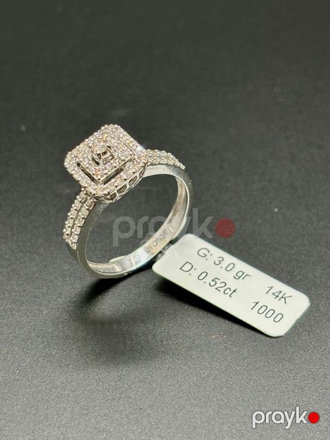 Qadın üçün qızıl üzük Ozg.10090, brilyant — Bakı