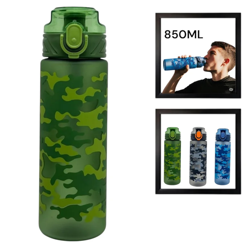 İdman su qabı WS1295, yaşıl, 850 ml — Etrend.az — Fitness və Yoga