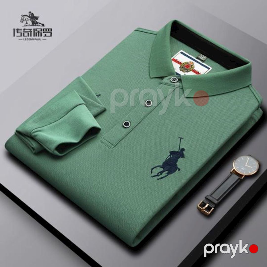 Kişilər üçün polo EB 794, yaşıl, pambıq, ölçü 2XL — Mallar, Bakı (3)