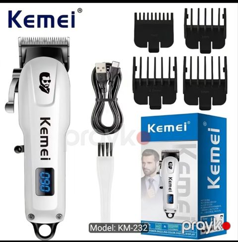 Kemei saç və saqqal kəsici – Model: KM-232 - Rəqəmsal LED ekran — Mingəçevir