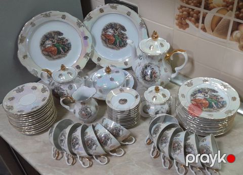 Çay dəsti, Farfor, 12 nəfərlik, Almaniya — Bakı