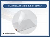 Plastik kart kağızı 0.3mm şəffaf — Qulam
