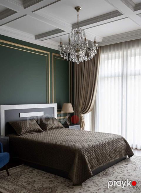Örtük dəsti Pima Kadife, vilur material, 230x250 sm, 2 ədəd yastıq üzü 50x70 sm - BL0809 — Bakı