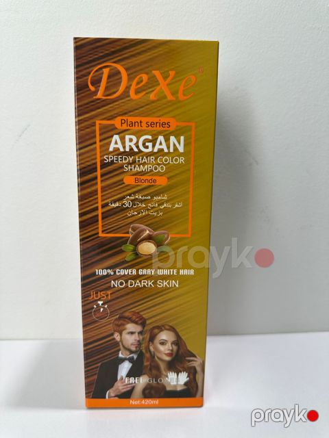 Ton dəyişdirən şampun Dexe Plant series Argan Speedy Hair Color 420 ml — Bakı