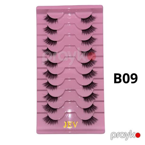 Süni kirpiklər dəsti JEV B09, qara, 10-14 mm — Bakı