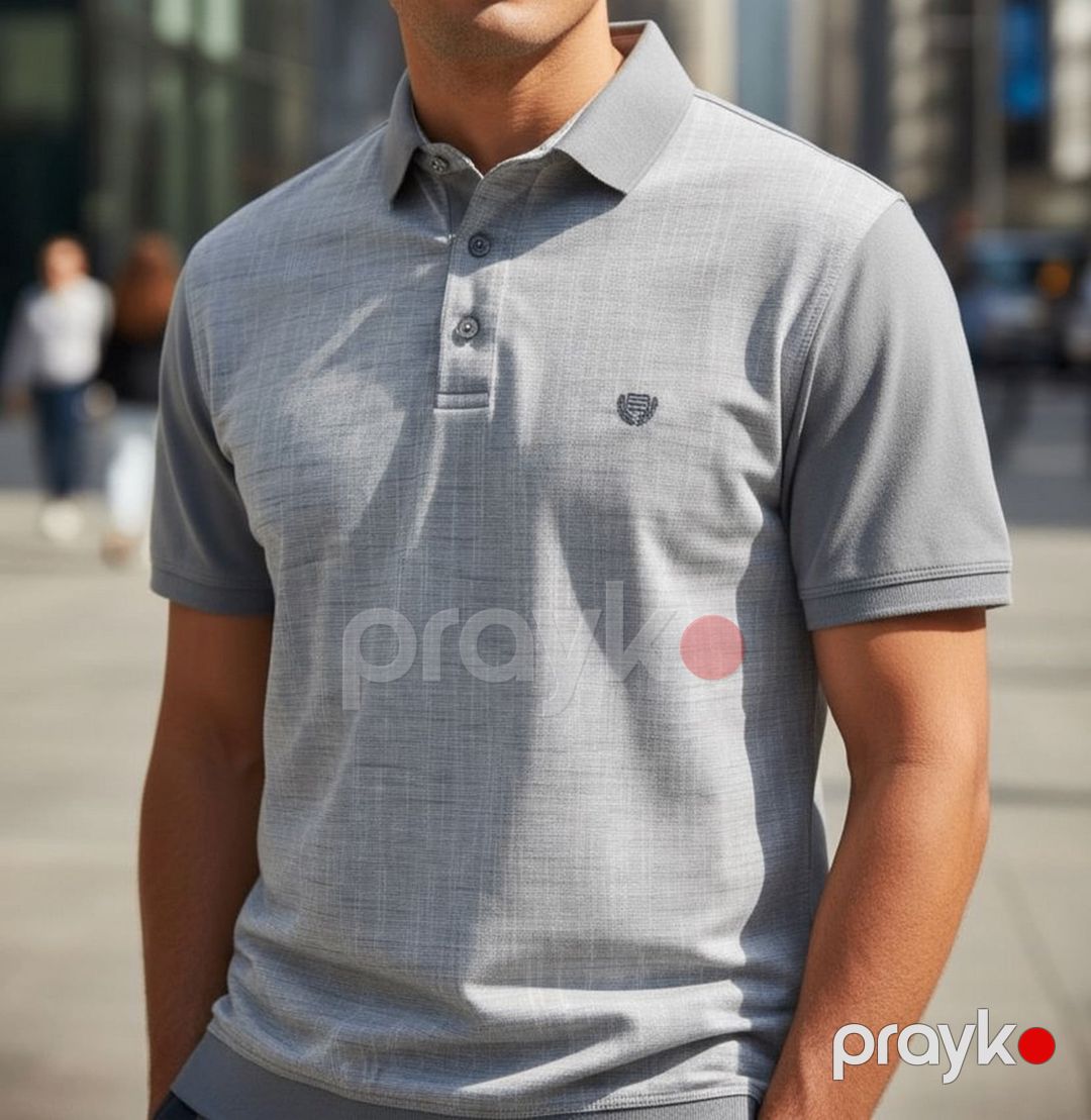 Kişilər üçün polo Konko ML_3042, boz, pambıq, ölçü XXL — Mallar, Bakı (3)