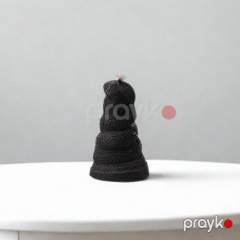 Şam Ritual 555560, spiralvari, bal mumu, qara — Bakı