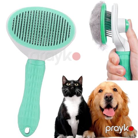 İtlər və pişiklər üçün tiftik darağı Animal Comb SS658, açıq yaşıl — Bakı