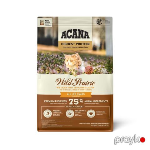 Quru yem Acana Wild Prairie pişiklər üçün hindtoyuğu və toyuq ilə 1.8 kq — Bakı