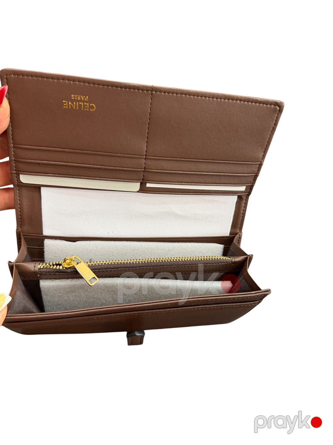 Qadınlar üçün pulqabı S-12, qəhvəyi, dəri, 19x10 sm — Mallar, Bakı (3)