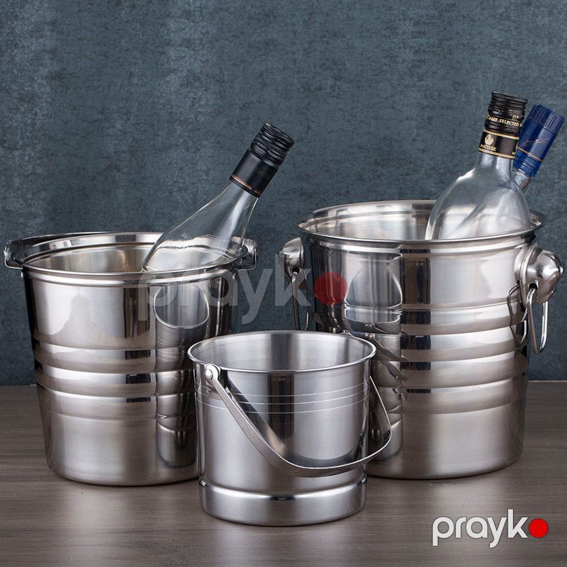 Buz üçün vedrə 11266-257, paslanmayan polad, 5200 ml — Mallar, Bakı (3)
