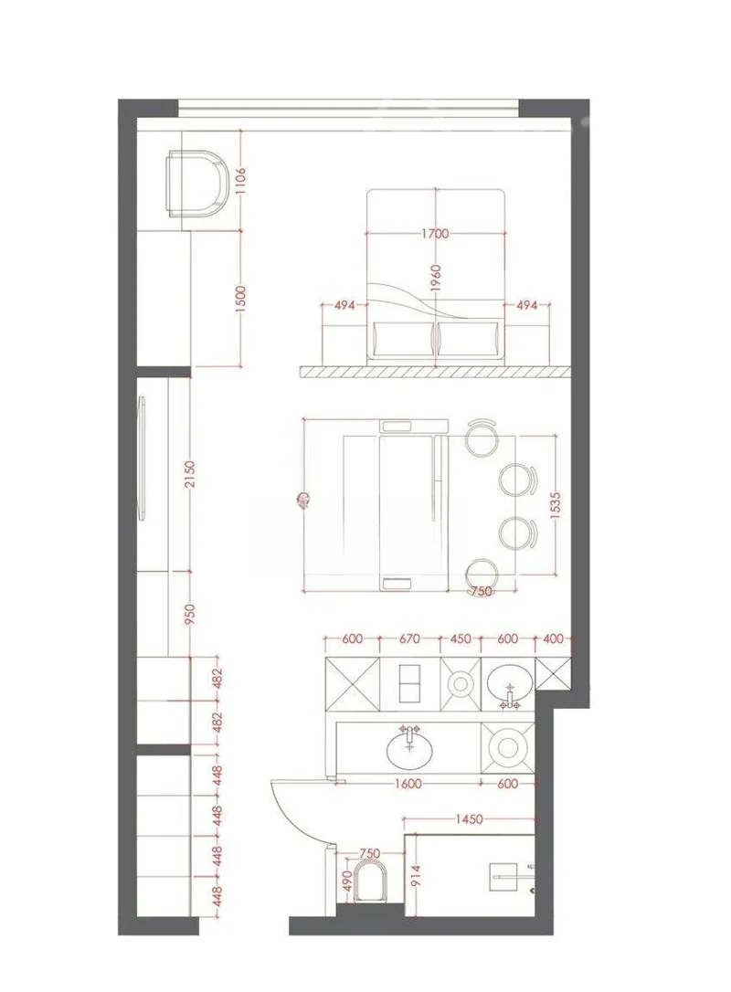 1 otaqlı mənzil, 57.5 m², Sea Breeze,Park Residence-2 — Mənzil, Bakı (6)