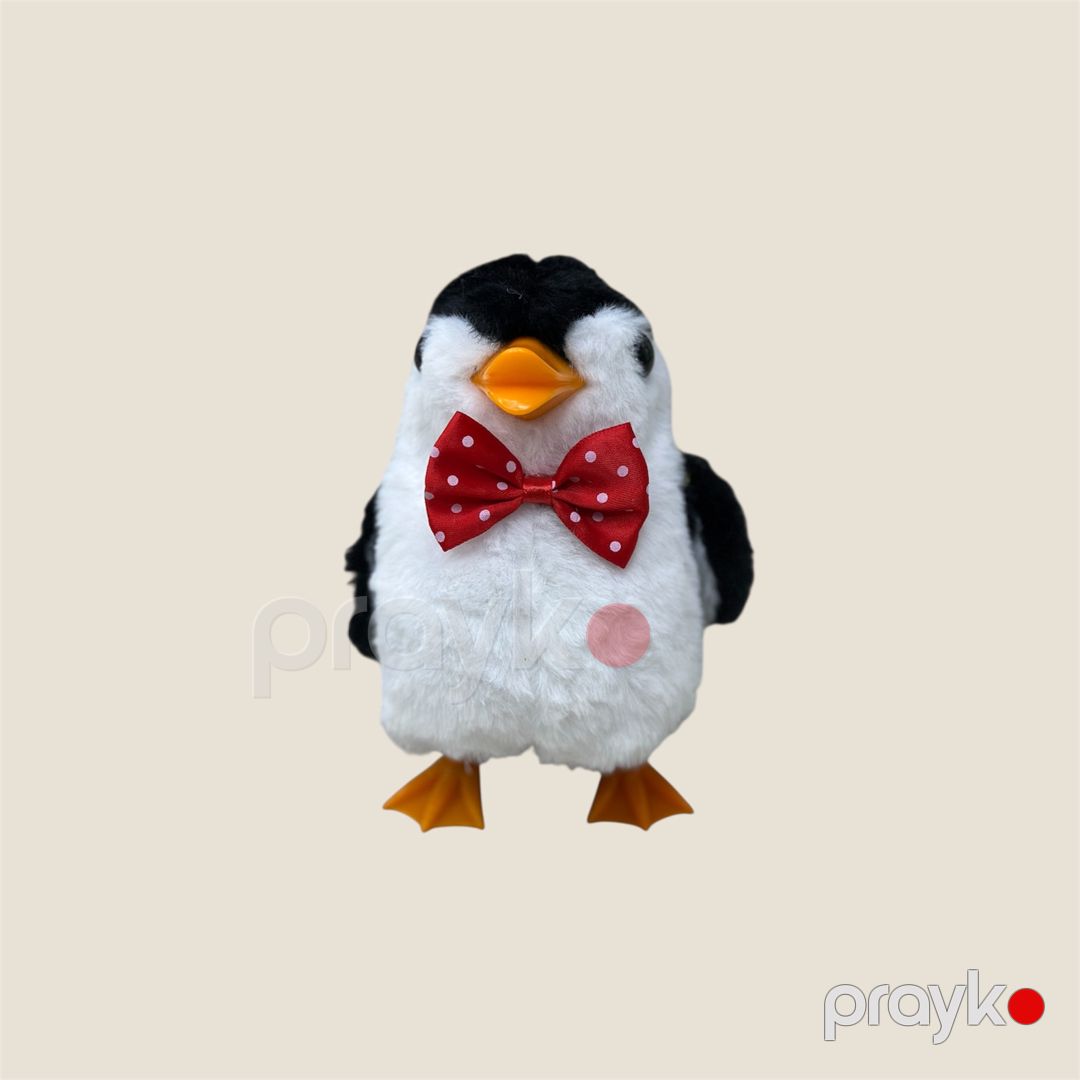 Yumşaq oyuncaq Pinqvin, gəzən, peluş/plastik, ağ/qara, 10 sm — Yumşaq oyuncaqlar, Bakı (2)