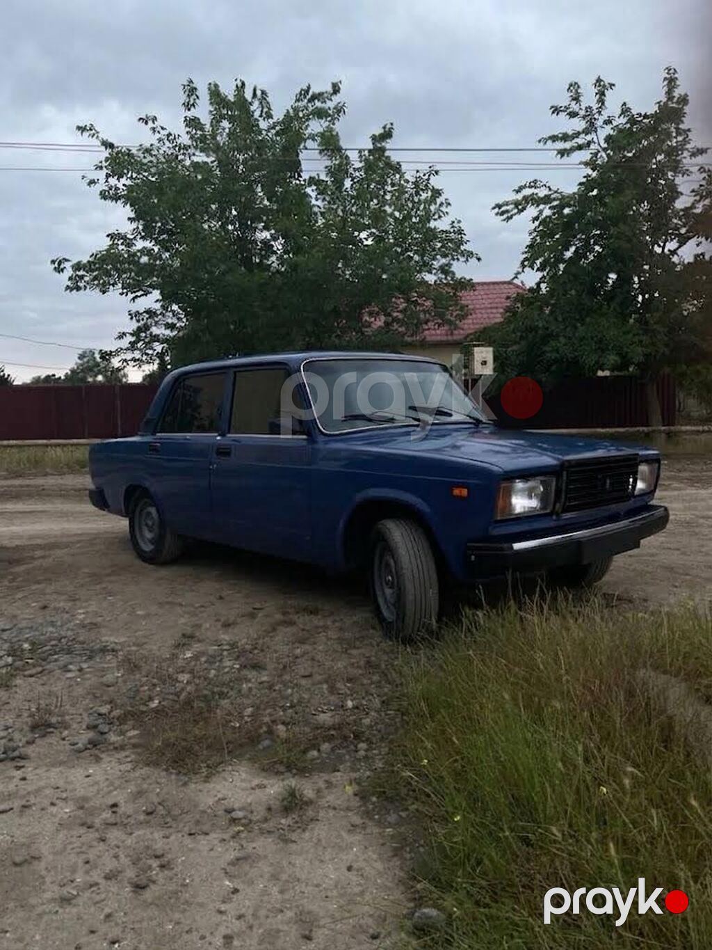 VAZ 2107, dördqapılı sedan, tünd mavi rəng. - Kuzov: klassik “07” — Avtomobillər, Salyan (8)