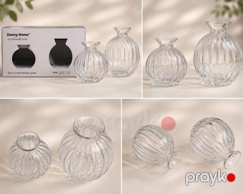 Güldan dəsti Danny Home, şüşə, şəffaf, 10/12 sm, 2 əd — Bakı
