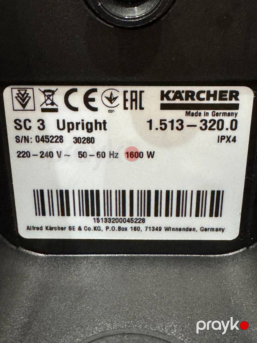 Buxarlı təmizləmə aparatı Karcher SC3 satılır. Digər modellərdən — Buxar soxucu, Bakı (3)