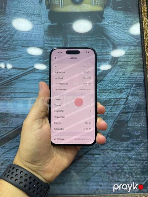 Apple iPhone 15 Black 128GB/6GB — Bakı