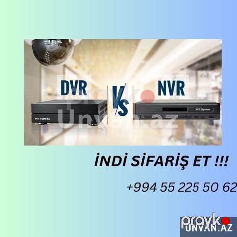 Təhlükəsizlik sistemləri: Dvr və Nvr satışı — Bakı