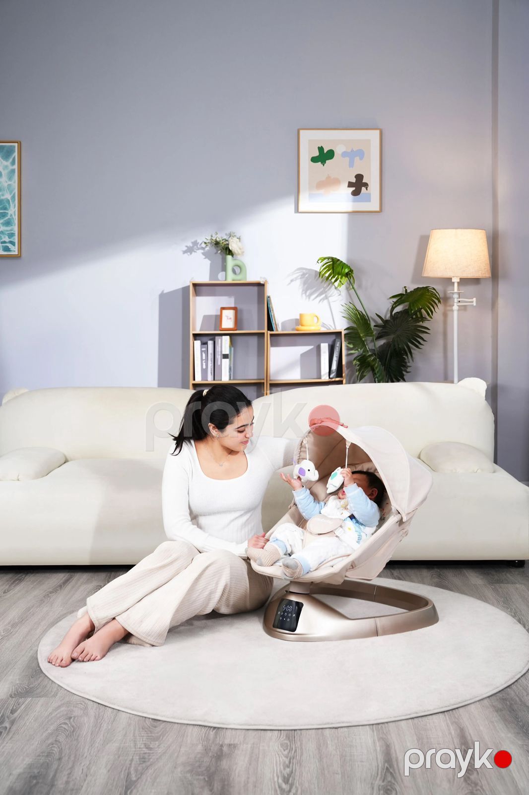 Yelləncək-kreslo Cool Baby, bej — Mallar, Bakı (2)