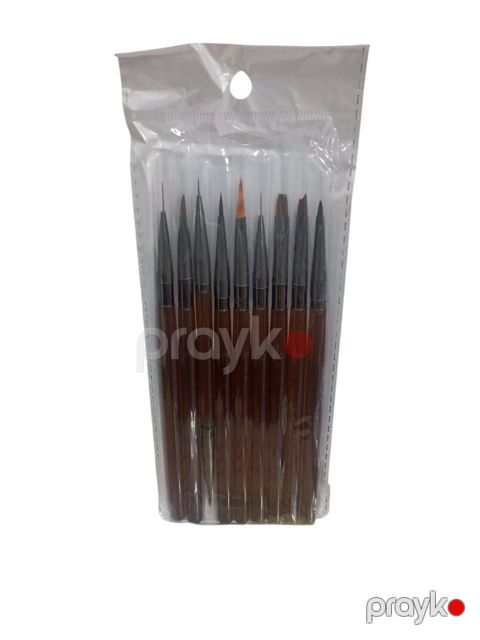 Dırnaq dizaynı üçün fırçalar dəsti BNE-1008, 9 əd — Bakı