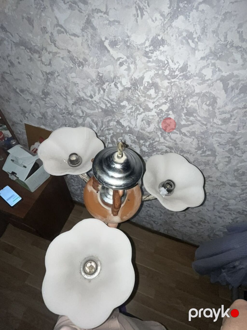 Çılçıraq, 3 lampa, Şüşə — Tavan is?qlar? v? cilc?raqlar, Bakı (2)