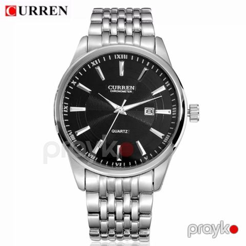 Qol saatı kişilər üçün Curren 8052 Silver/Black — Bakı
