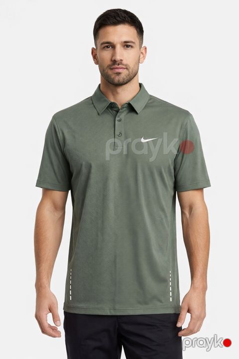 Polo kişilər üçün 10011, yaşıl, poliester, ölçü 3XL — Bakı