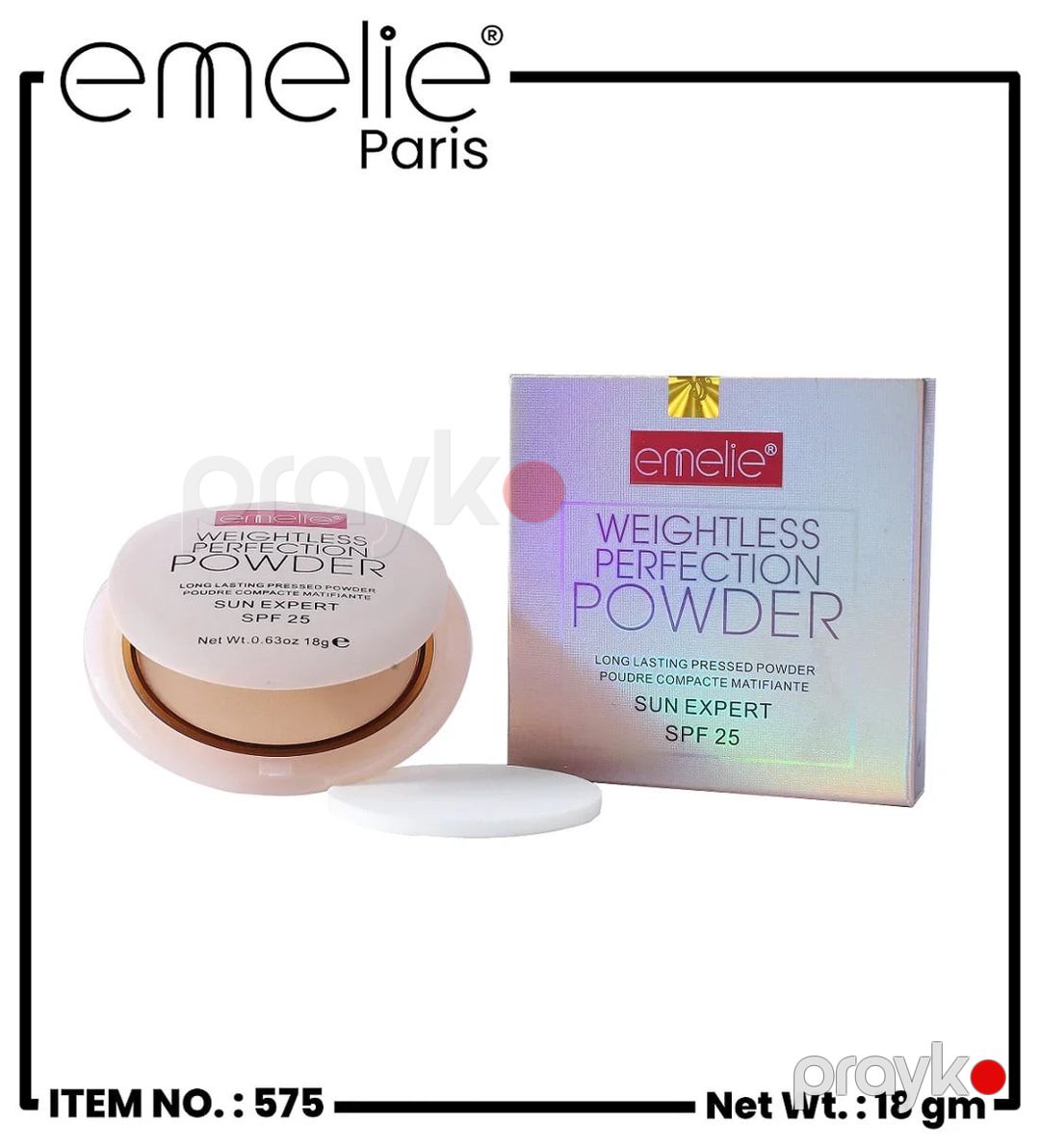 Kompakt kirşan Emelie Weightless Perfection SPF25 Ivory 18 q — Mallar, Bakı (2)