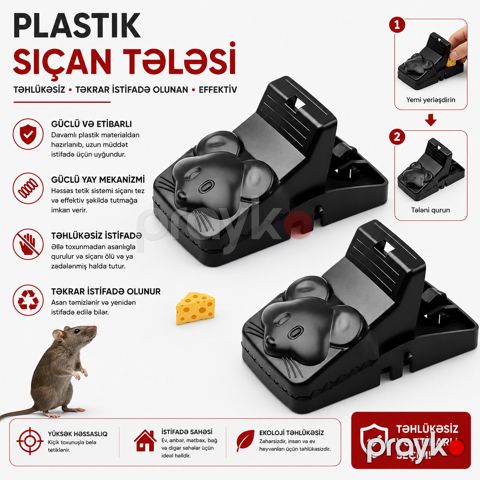 Gəmiricilər üçün tələ 50 m² — Bakı
