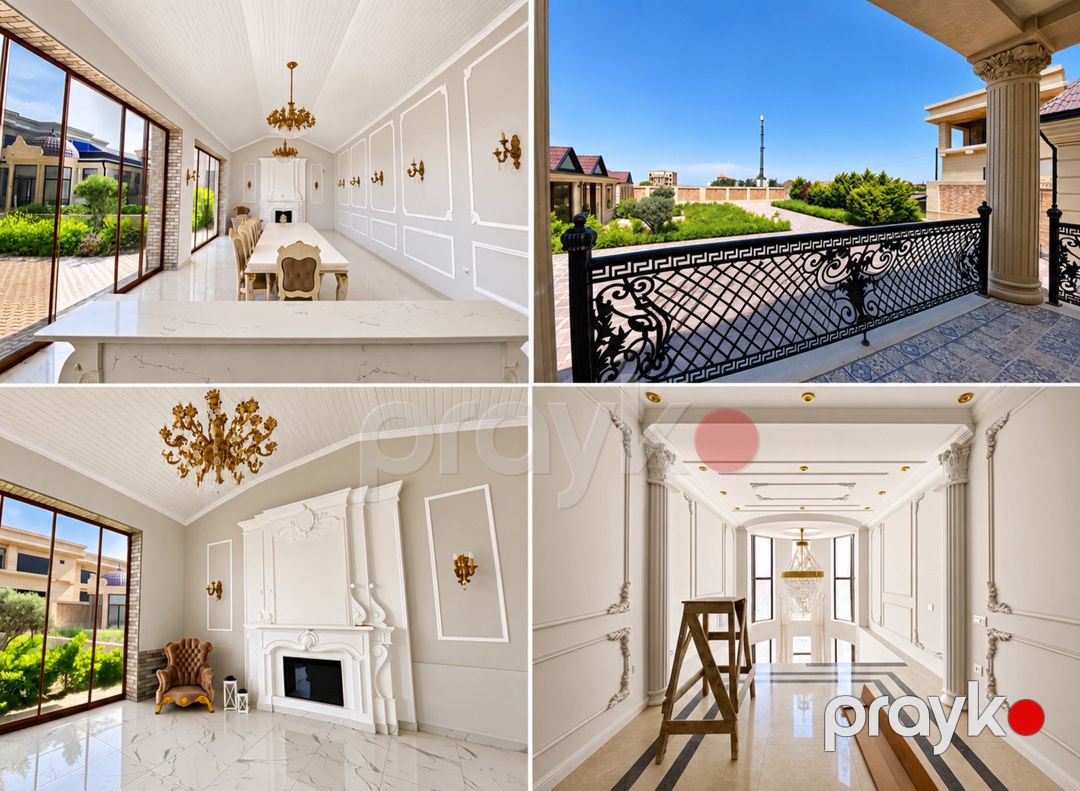 Satılır 8 otaqlı həyət evi/bağ evi 550 m² — Ev, villa, Bakı (4)