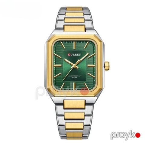 Kişi qol saatı NC 8457 Silver Gold Green — Bakı