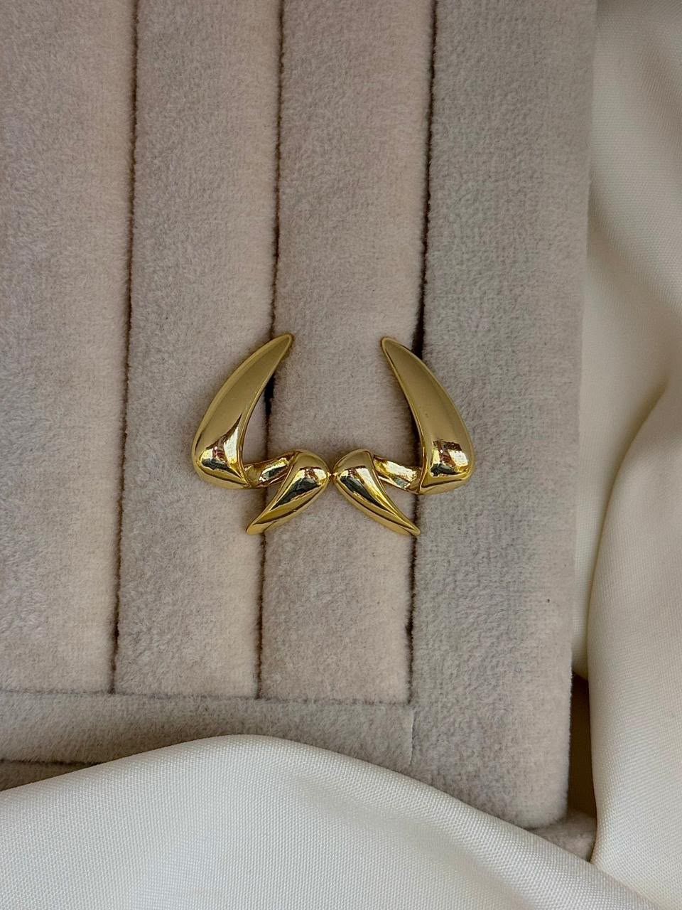 Kiçik sırğa, Qızılı, Metal, 11 mm — Mallar, Bakı