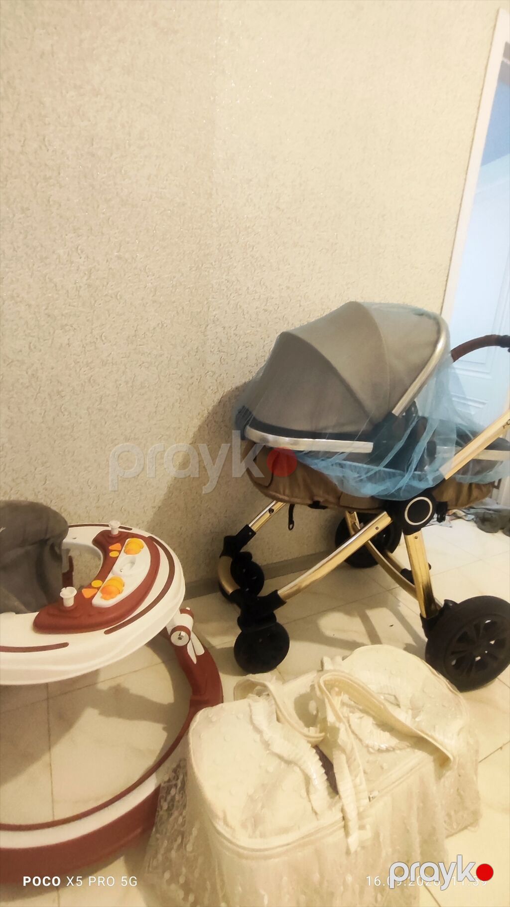 Çıxarıla bilən beşikli araba, İşlənmiş, Cins: Oğlan, Yaş: 12-18 ay, Ünvandan götürmə, Ödənişli çatdırılma — Arabalalar, Masazır (2)