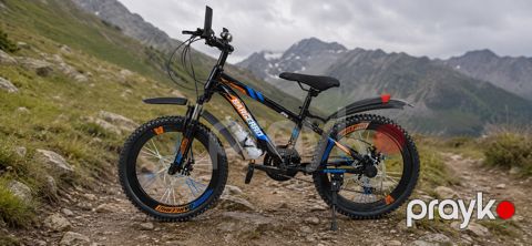 Velosiped Bargerro RQSC001 qatlanmayan 3x8 sürət 24 ölçü göy narıncı — Bakı