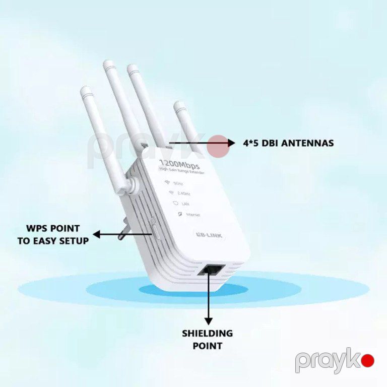 "Lb-lınk BL-RE1200 Ac 1200 Mbps" Wi-Fi siqnal gücləndirici — Şəbəkə və server avadanlığı, Bakı (3)