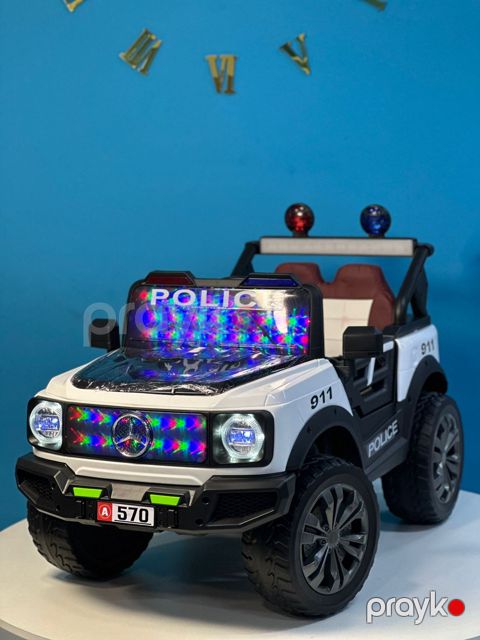 Uşaq elektrik avtomobili BM-A570, ağ, 8 yaşa qədər — Bakı
