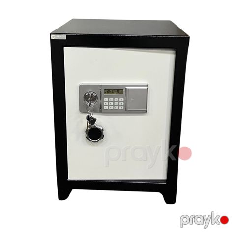 Ofis və mebel seyfi, açarlı və elektron kodlu kilid ilə, qara, 65x45 - GM_3910006 — Bakı