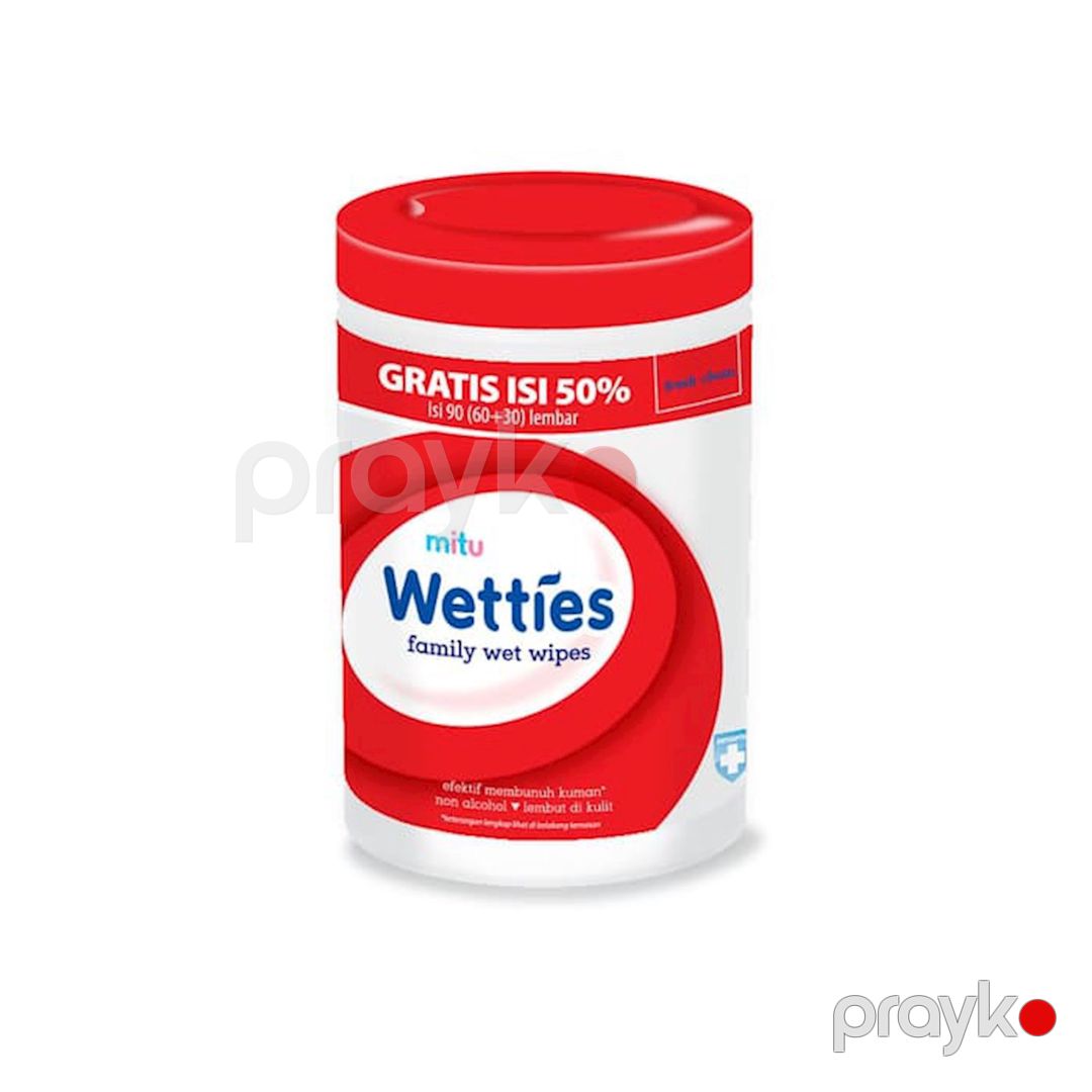 Nəm salfetlər plastik qutuda Mitu Baby Wetties Family Wet Wipes Fresh Clean Bottle 90 ədəd — Mallar, Bakı (3)