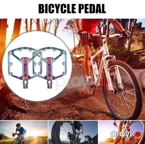 Velosiped üçün xameleon pedalı, ağır yükə dayanıqlı alüminium qarışıq, sürüşməz, dağ və şose velosipedləri üçün, ergonomik dizaynlı, suya və korroziyaya davamlı, müxtəlif rəng seçimləri ilə - bikesport_65 — Bakı