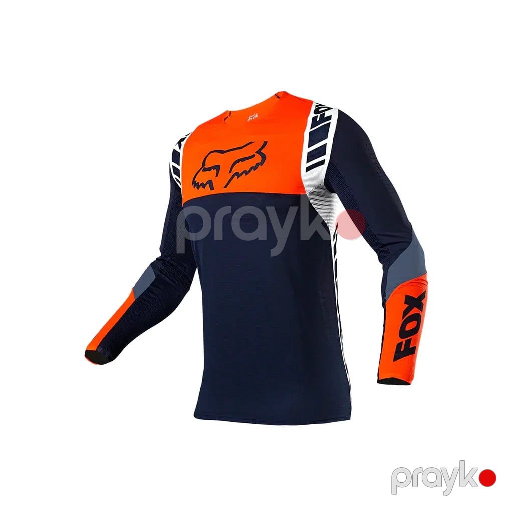 Motosikl geyim dəsti Fox Flexair Mach One, göy/narıncı, ölçü 30 — Mallar, Bakı (2)