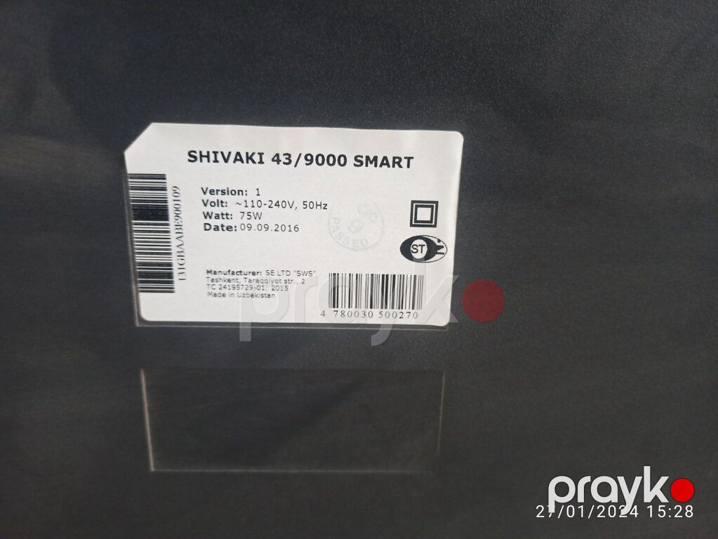 Smart TV "Shivaki 109" — TV və Video, Bakı (2)