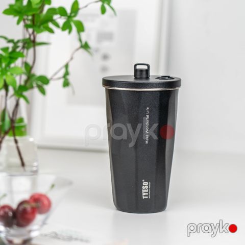 Termo fincan Tyeso, paslanmayan polad, qara, 470 ml — Bakı